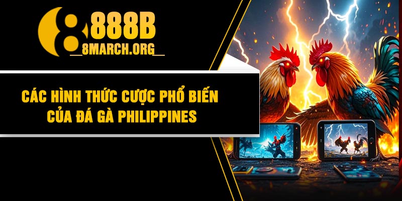 Các hình thức cược phổ biến của đá gà Philippines